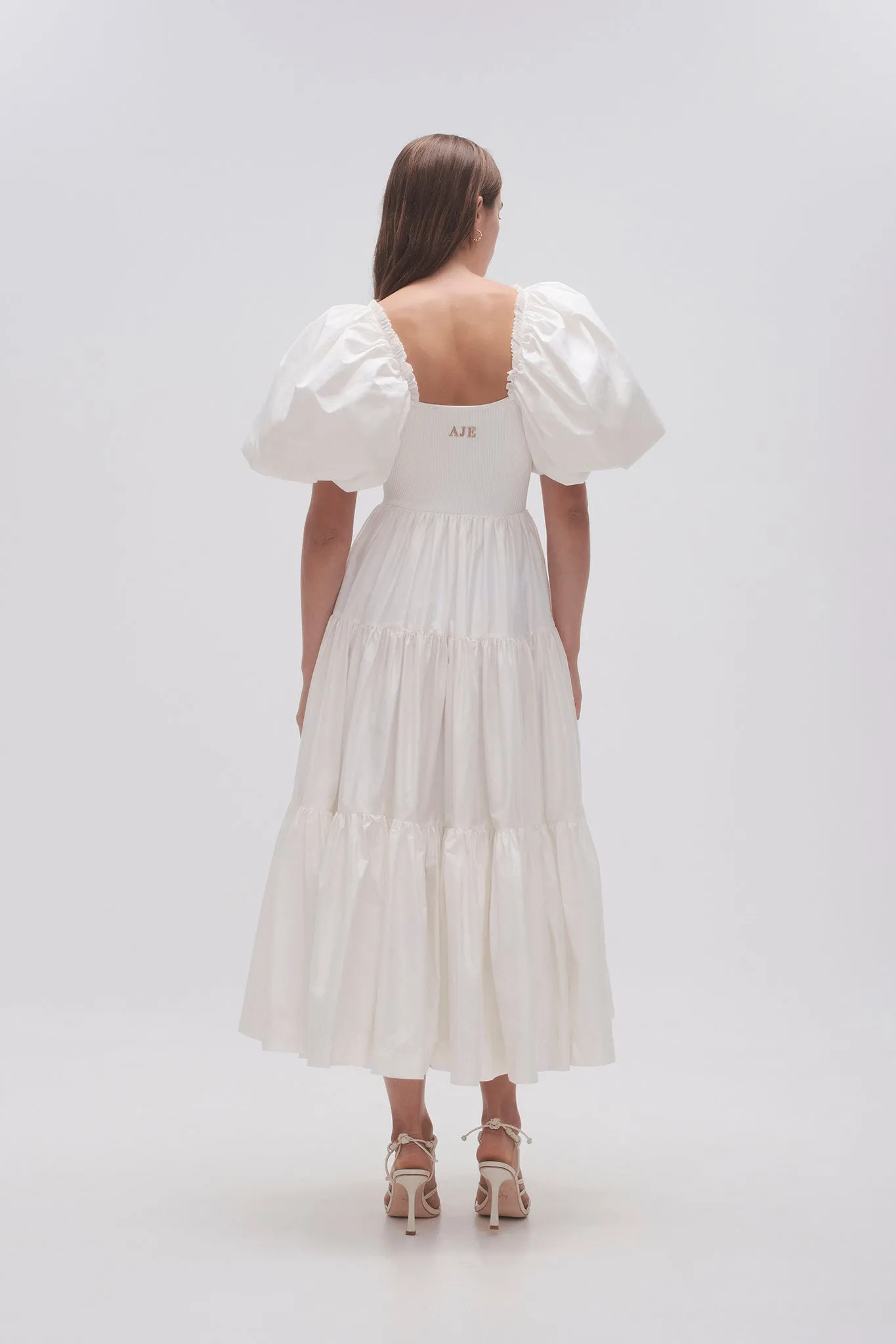 Casa Puff Sleeve Midi Dress sold by Aje product image thumbnail 5