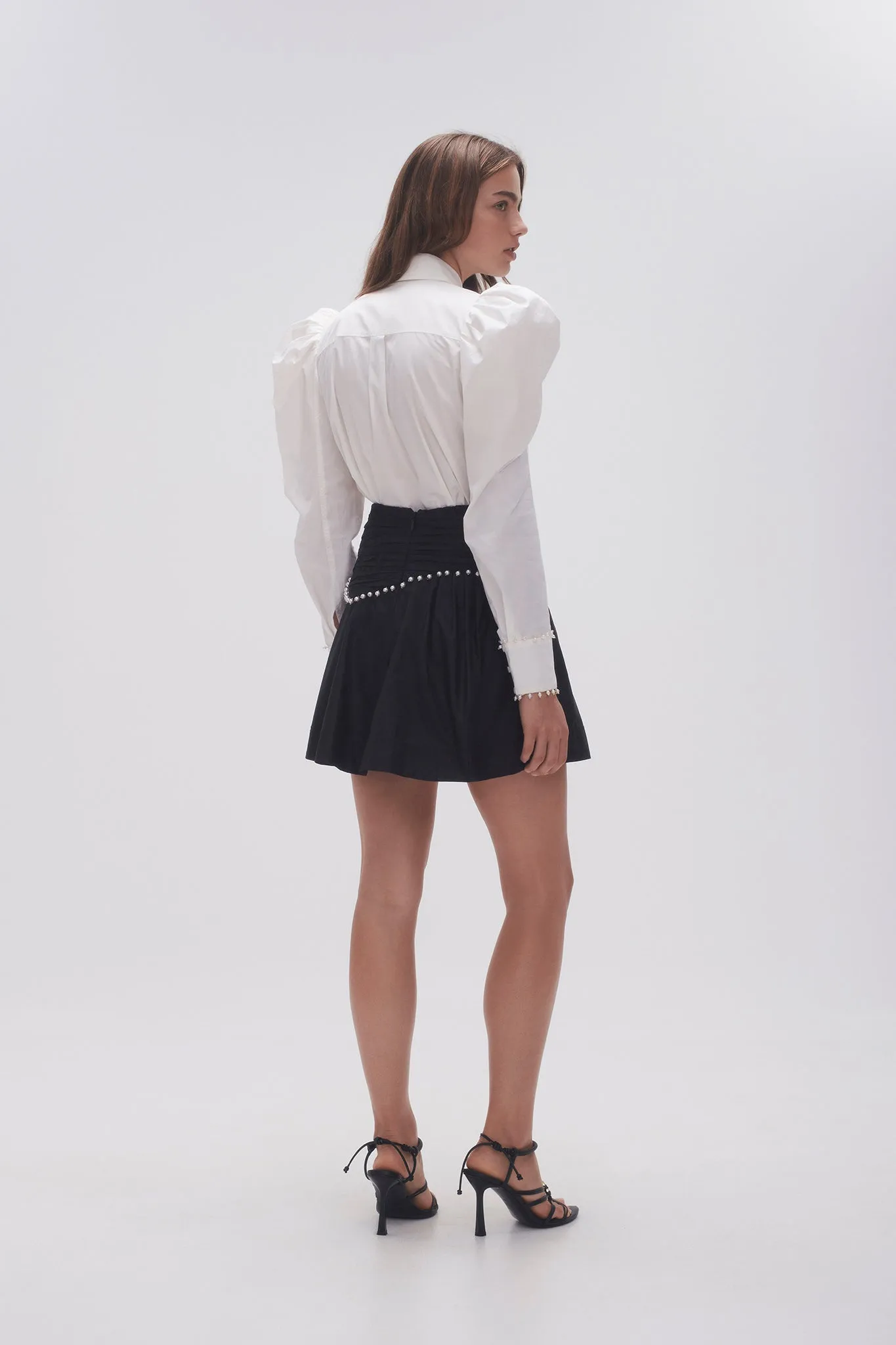 Florence Pearl Trim Mini Skirt sold by Aje product image thumbnail 5