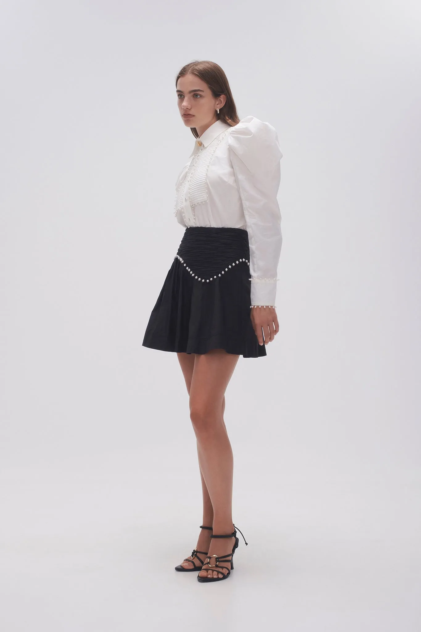 Florence Pearl Trim Mini Skirt sold by Aje product image thumbnail 3