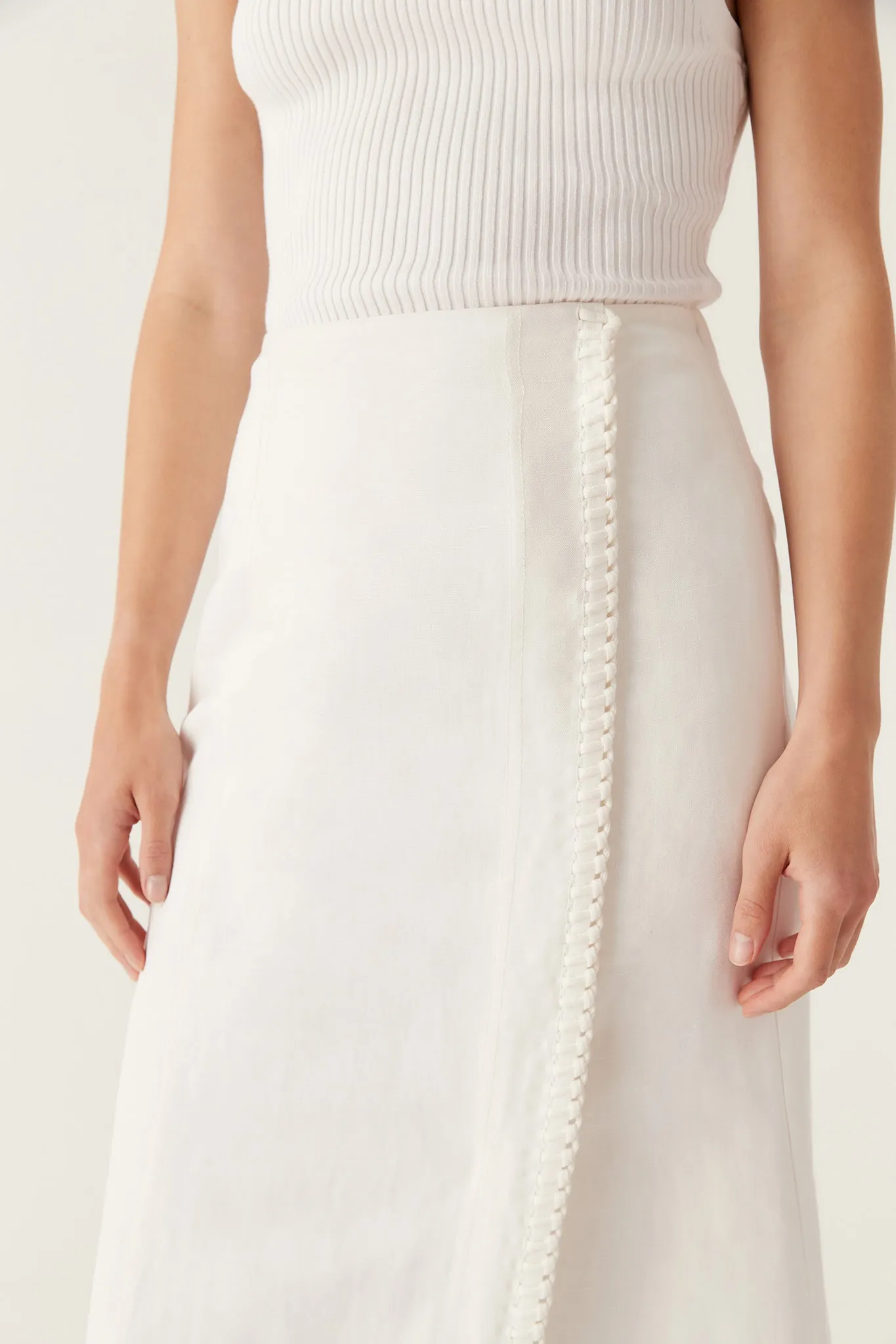 Theory Cinched Midi Skirt sold by Aje product image thumbnail 4