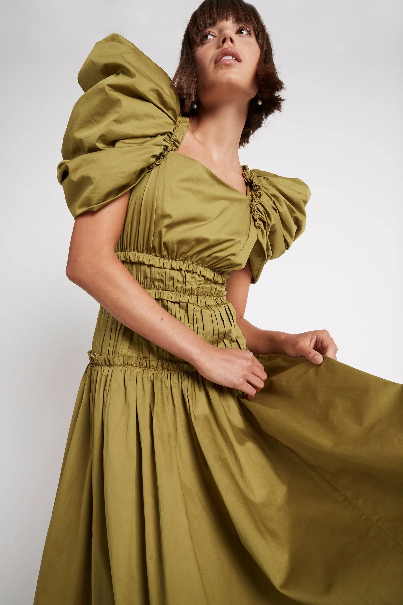 Frequency Butterfly Sleeve Dress sold by Aje product image thumbnail 4