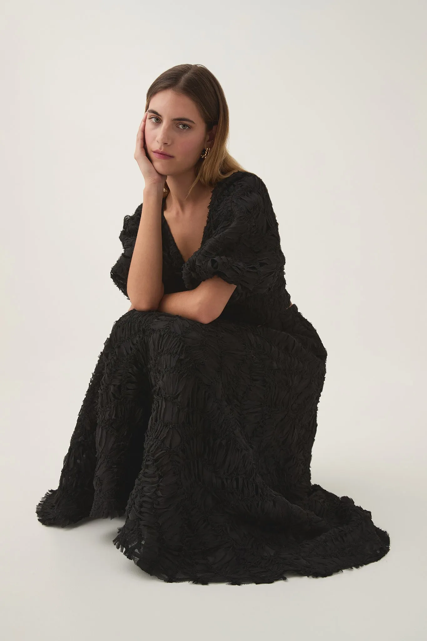 Florential Textured Midi Skirt sold by Aje product image thumbnail 5