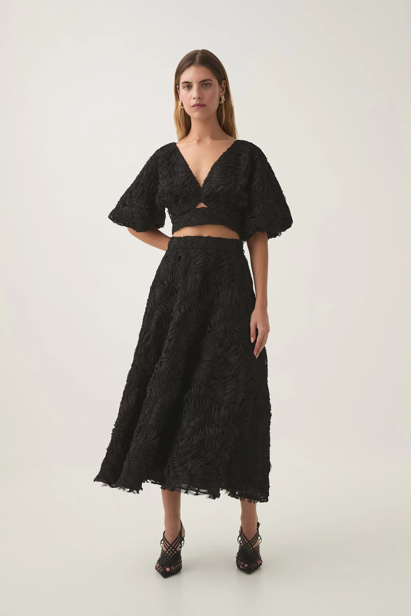 Florential Textured Midi Skirt sold by Aje product image thumbnail 3