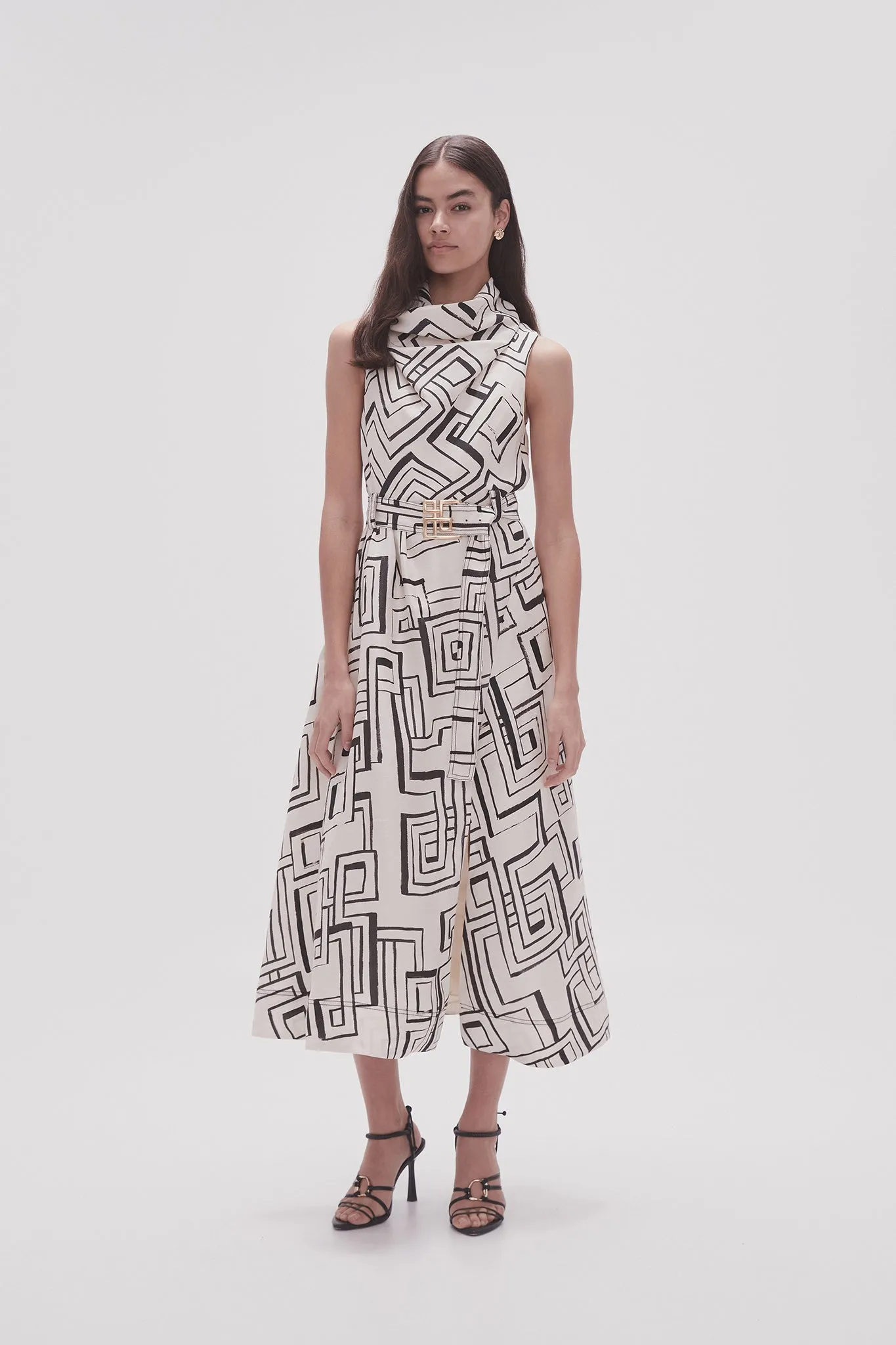 Amity Cowl Midi Dress sold by Aje