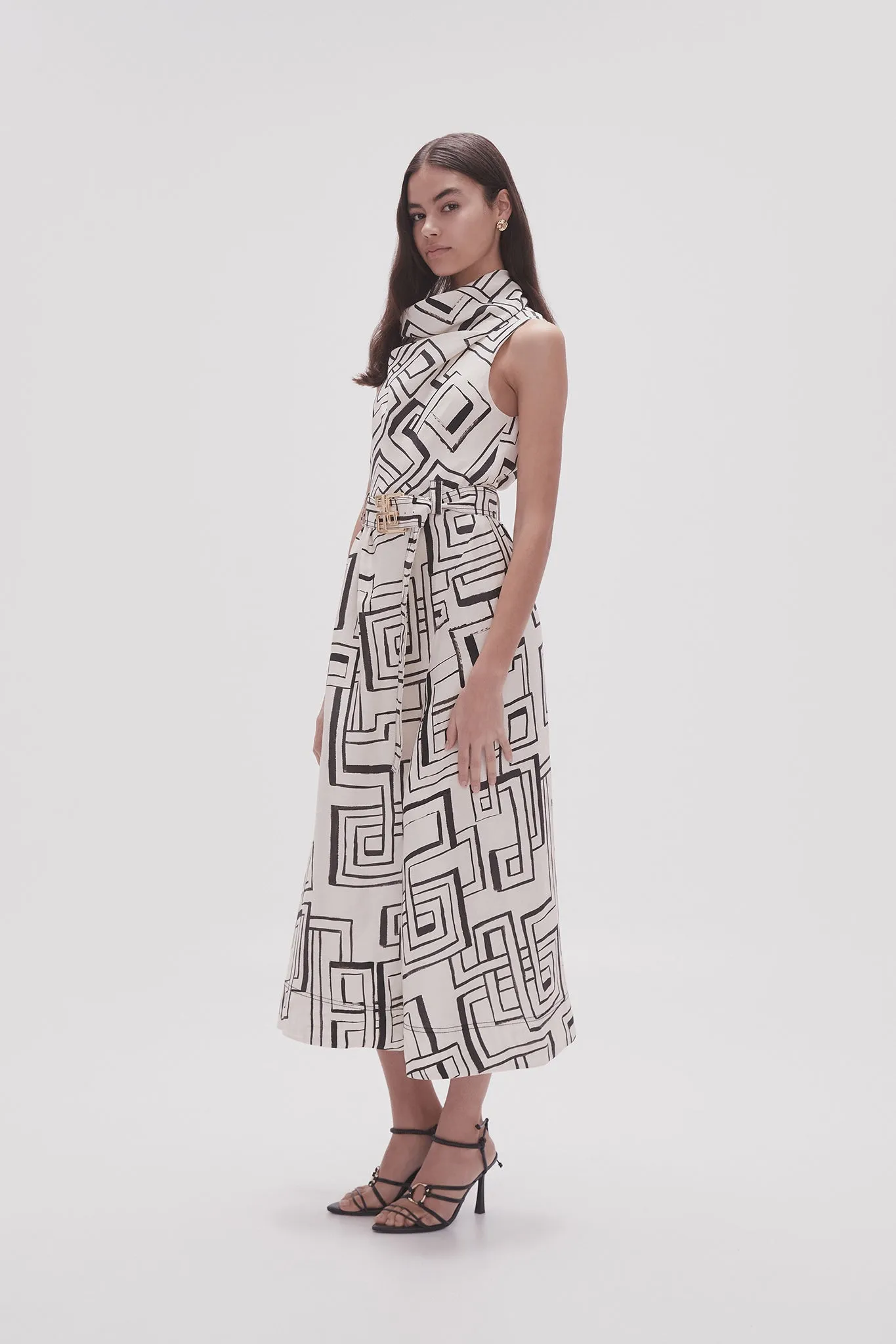 Amity Cowl Midi Dress sold by Aje product image thumbnail 3