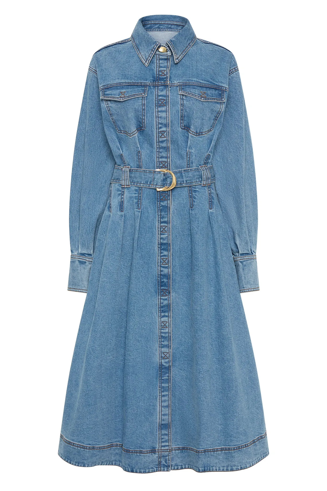 Aradia Denim Midi Dress sold by Aje product image thumbnail 2