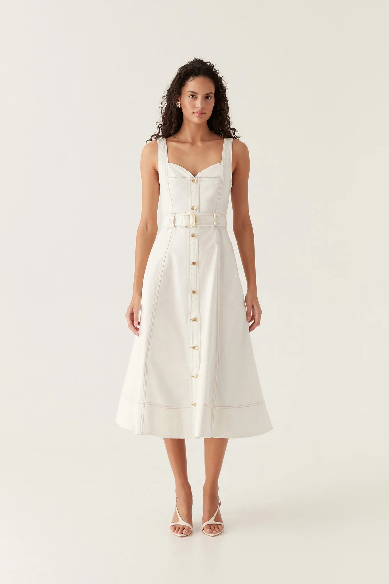 【Aje.】Clay Belted Midi Dress ベルト ミディドレス Clay Belted Midi Dress | Black | Aje – Aje ROW