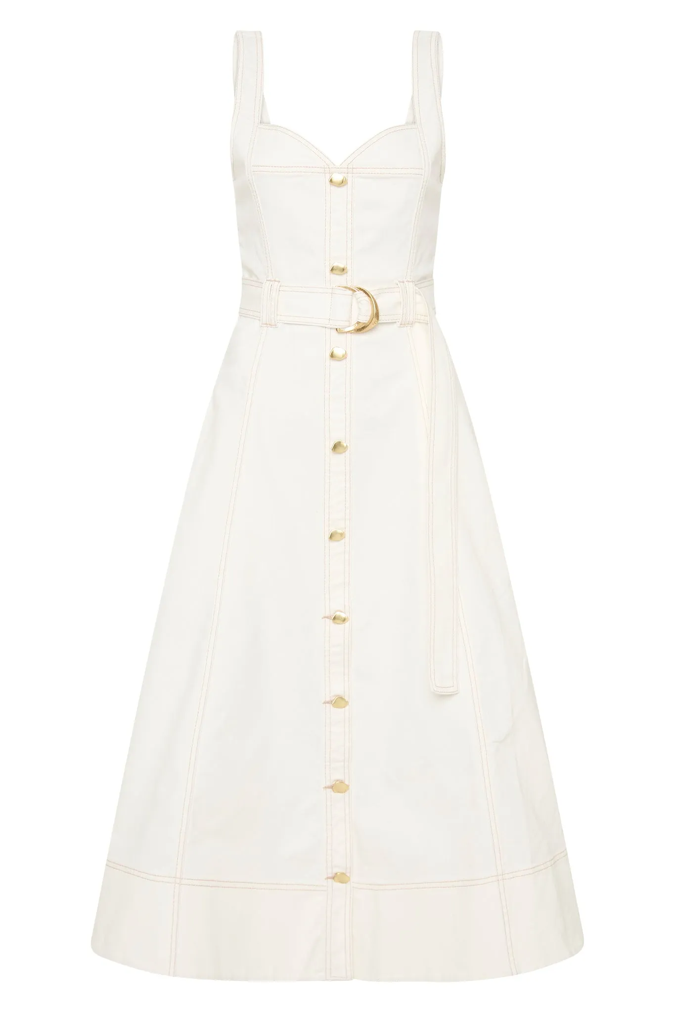 Clay Belted Denim Midi Dress sold by Aje product image thumbnail 2