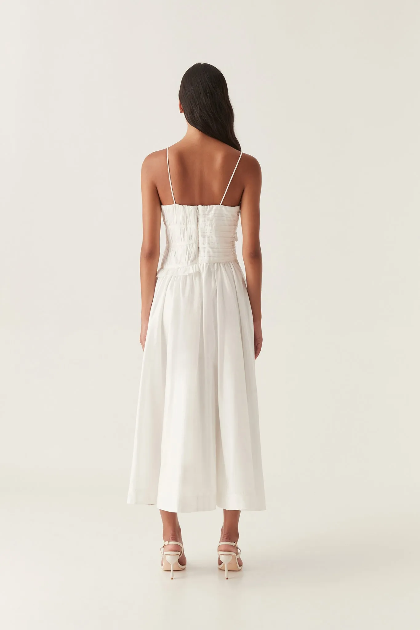 Synergy Frill Midi Dress sold by Aje product image thumbnail 5