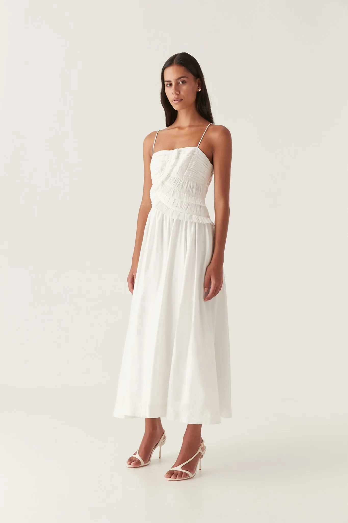 Synergy Frill Midi Dress sold by Aje product image thumbnail 3