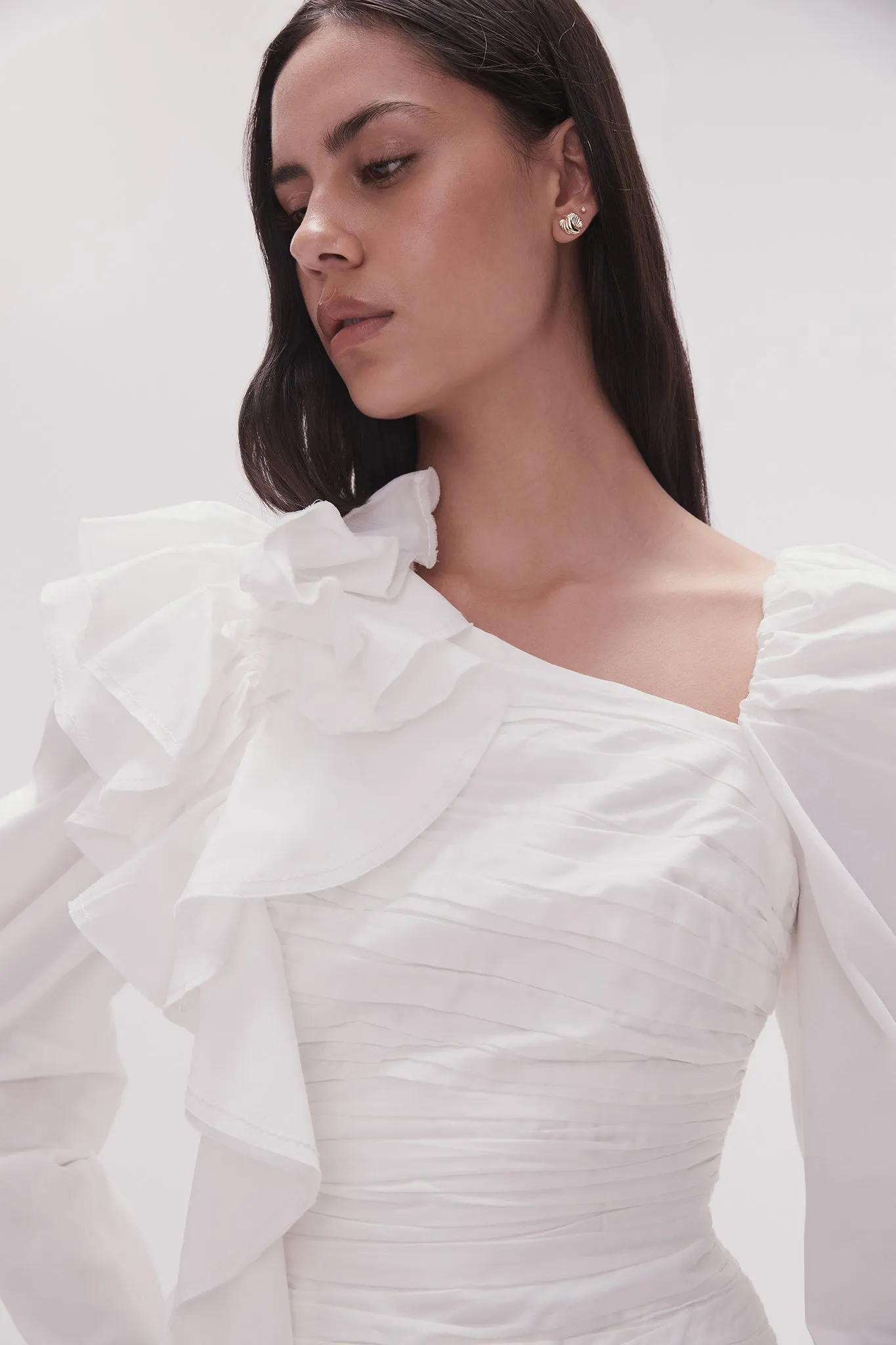 Adelia Ruffle Long Sleeve Top sold by Aje product image thumbnail 4