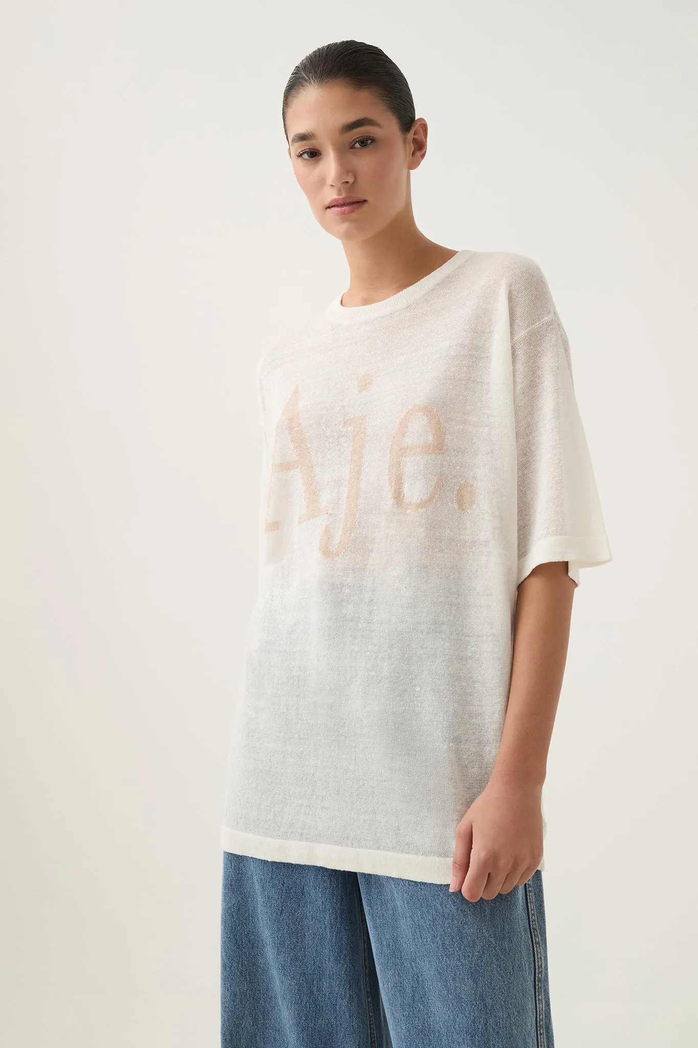 Elvira Oversized Linen Tee sold by Aje product image thumbnail 5