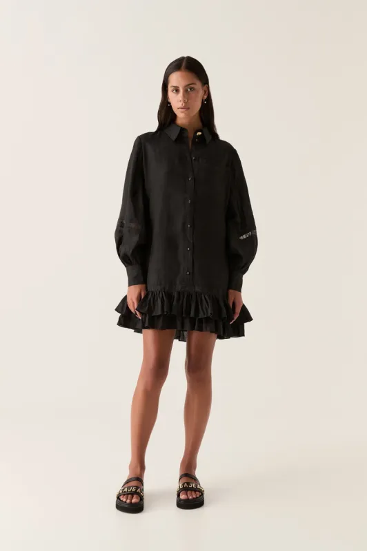 Reframe Logo Trim Mini Dress sold by Aje