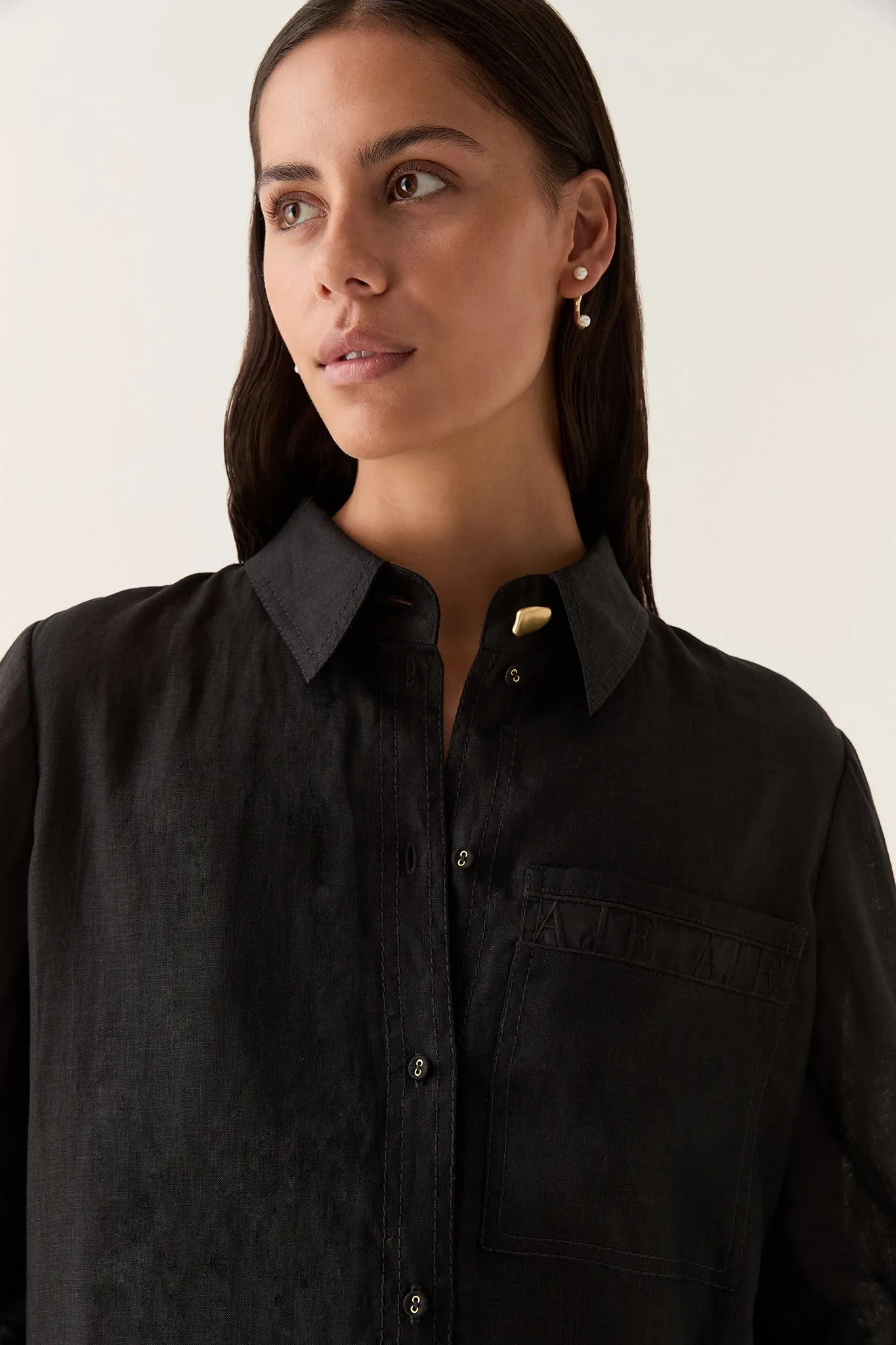 Reframe Logo Trim Mini Dress sold by Aje product image thumbnail 4