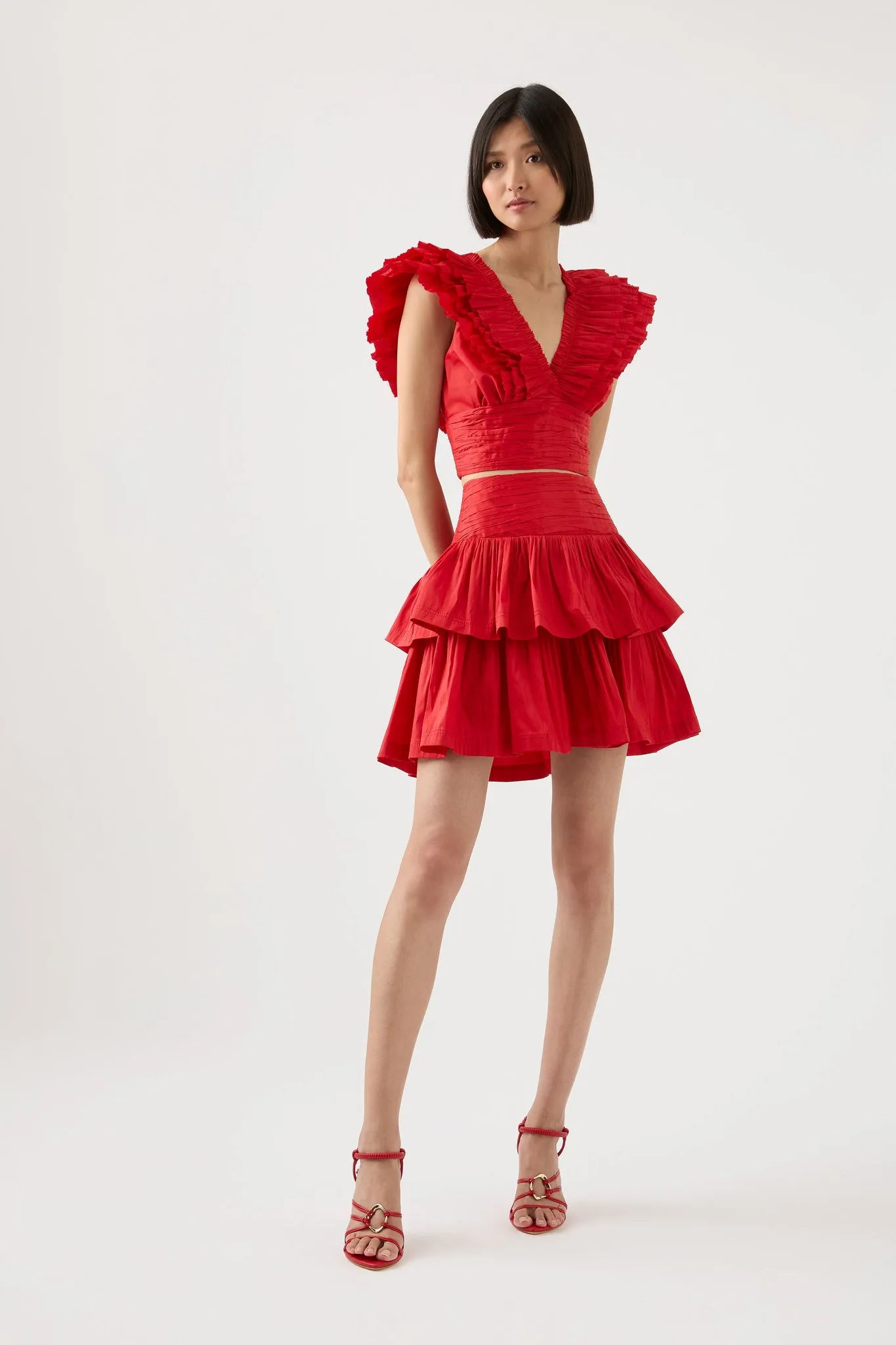 Rhythmic Tiered Frill Skirt sold by Aje product image thumbnail 3