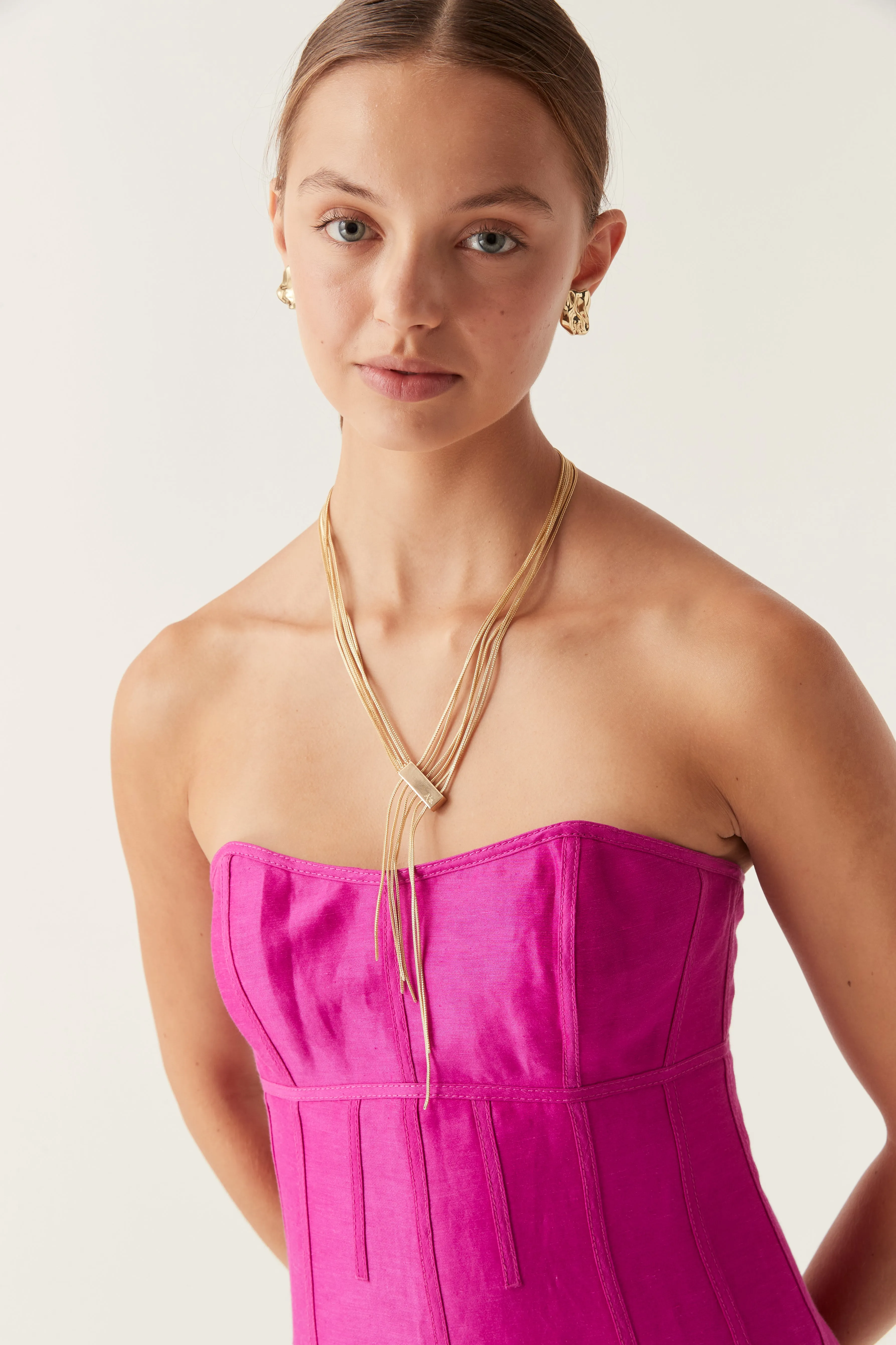 Chevron Drop Chain Necklace sold by Aje product image thumbnail 2