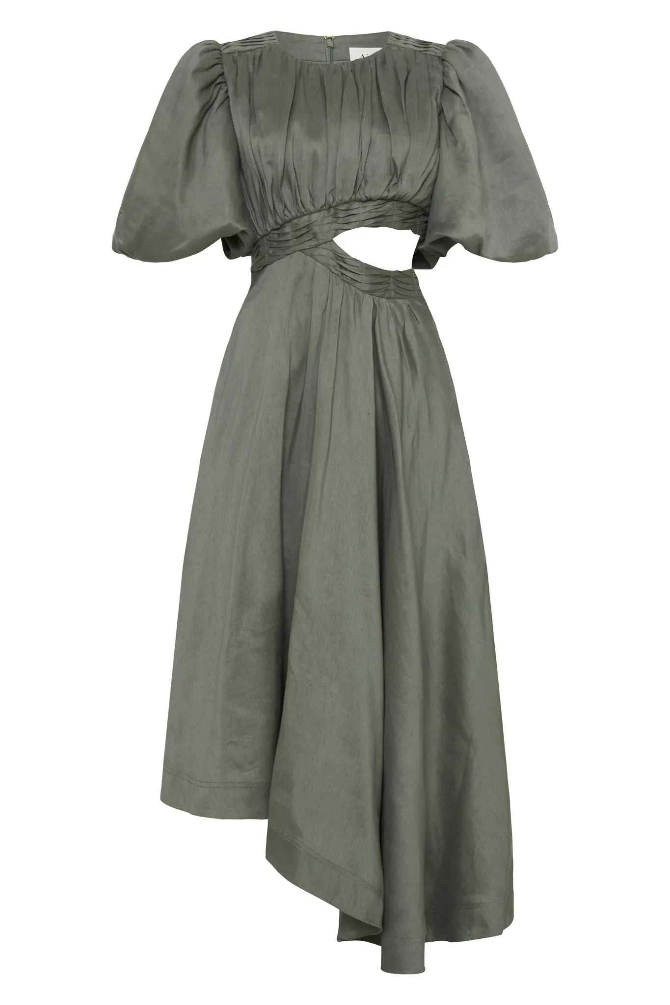 Tidal Tucked Cut Out Midi Dress sold by Aje product image thumbnail 2