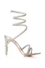 AZALEA WANG STHENO EMBELLISHED GLADIATOR SANDAL IN SILVER sold by AKIRA