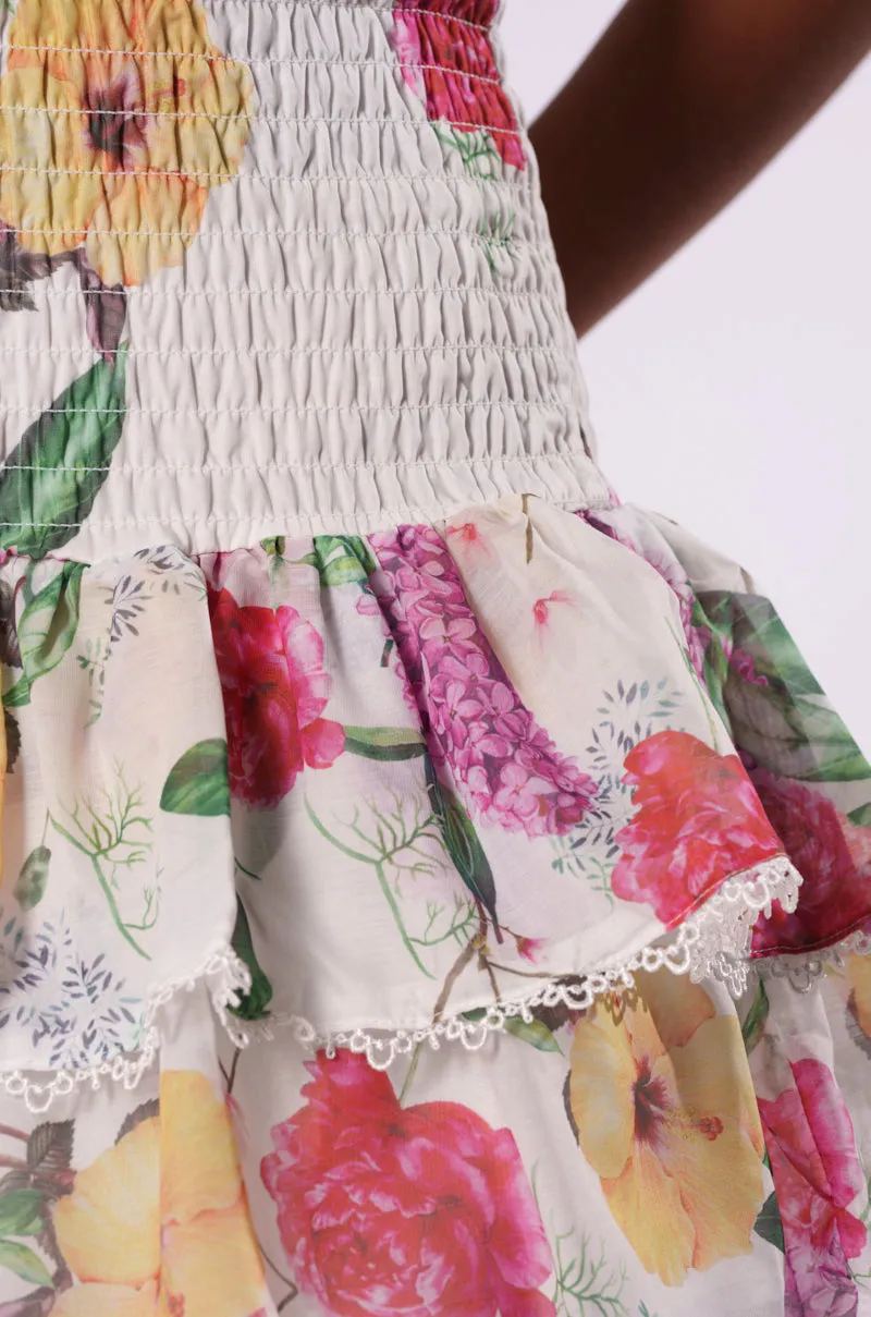 JULIETTE FLORAL PRINT MINI DRESS sold by AKIRA product image thumbnail 4