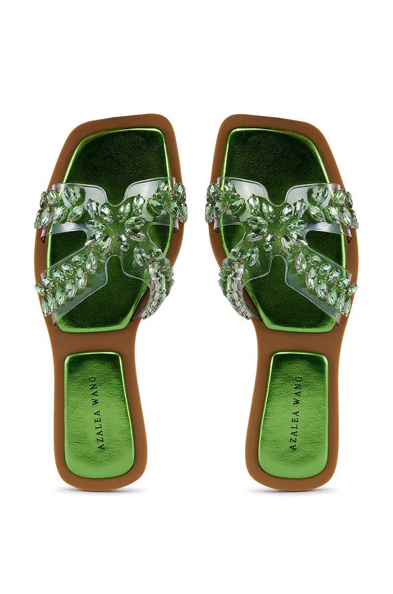 AZALEA WANG FALKEN GREEN SANDAL sold by AKIRA product image thumbnail 3