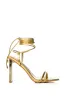 AZALEA WANG NORWOOD GOLD LACE UP SANDAL sold by AKIRA