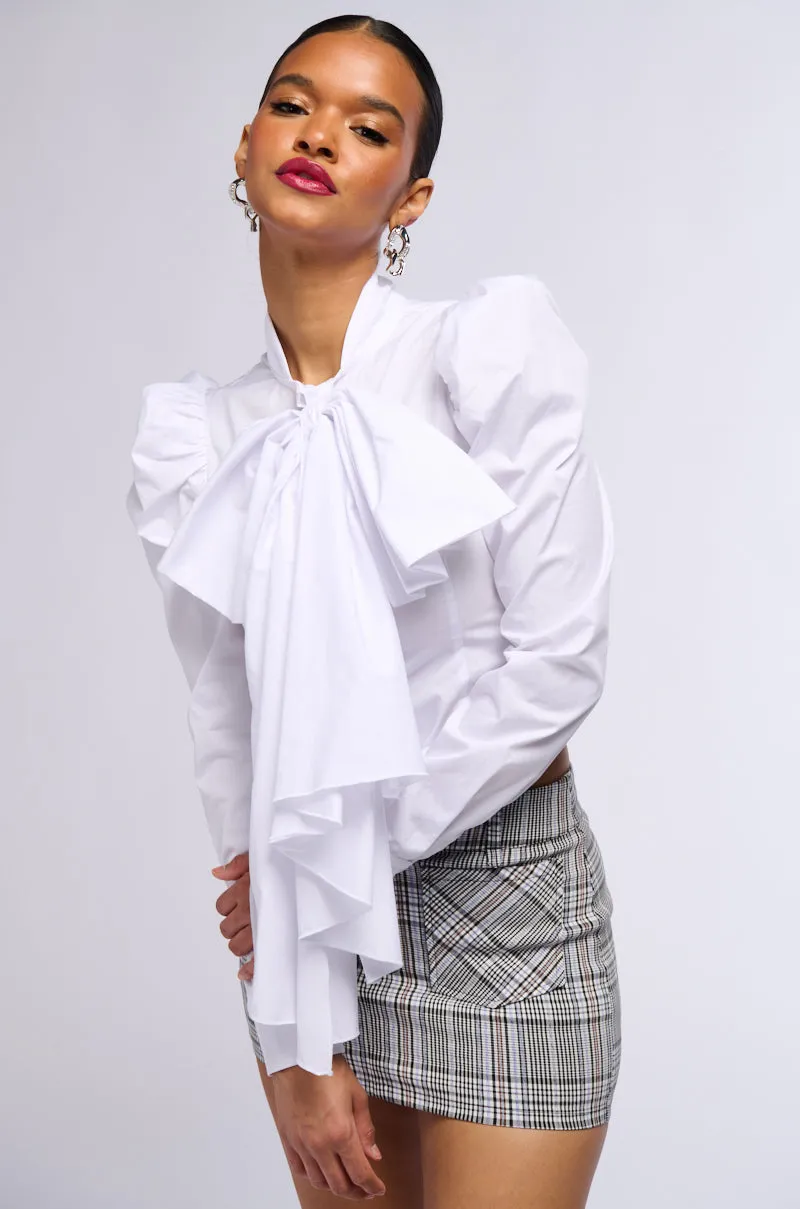 IN YOUR EYES BLOUSE WITH BOW sold by AKIRA product image thumbnail 2