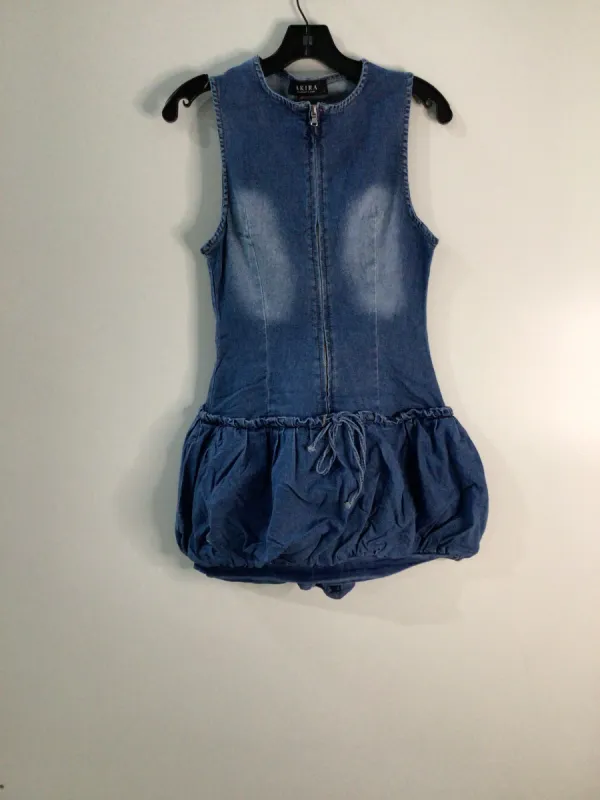 BUBBLE ME UP DENIM DRESS sold by AKIRA