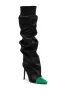AZALEA WANG MARVELED BLACK BOOT sold by AKIRA