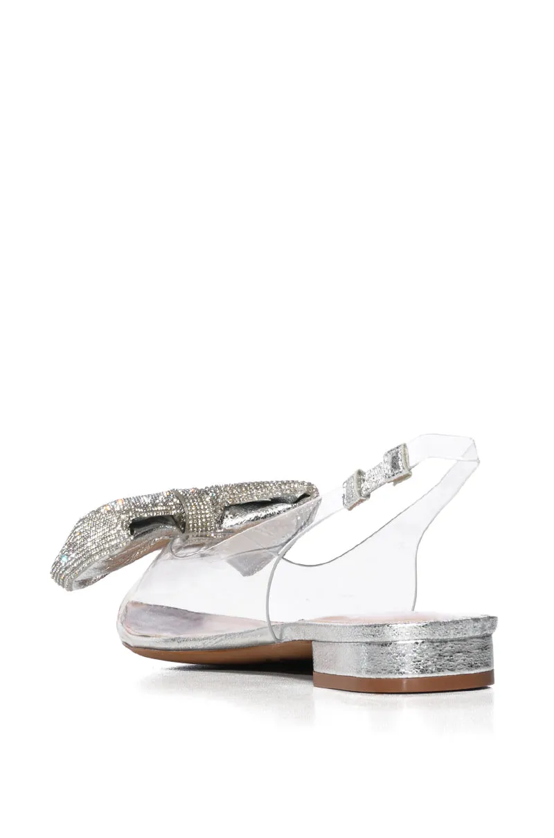 AZALEA WANG LOULOU SILVER AND CLEAR FLAT sold by AKIRA product image thumbnail 5