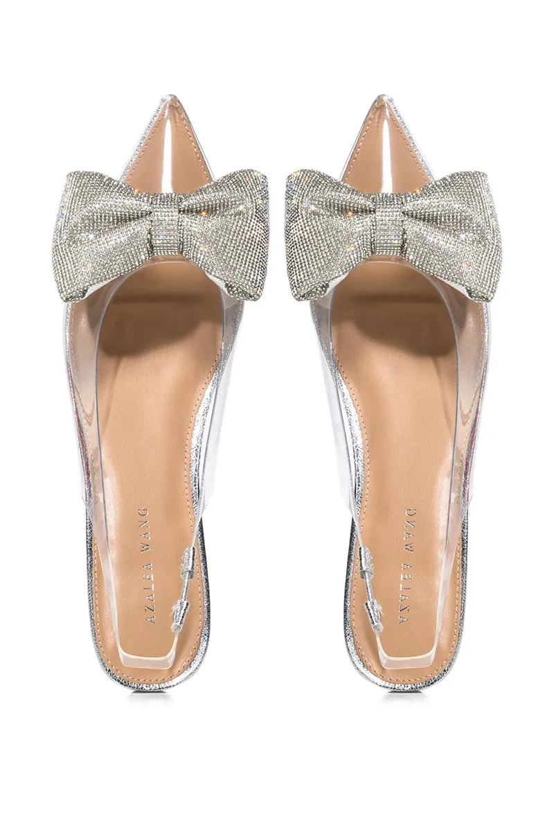 AZALEA WANG LOULOU SILVER AND CLEAR FLAT sold by AKIRA product image thumbnail 2