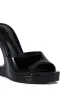 AZALEA WANG SHLOMO BLACK ABSTRACT WEDGE HEEL SANDAL sold by AKIRA