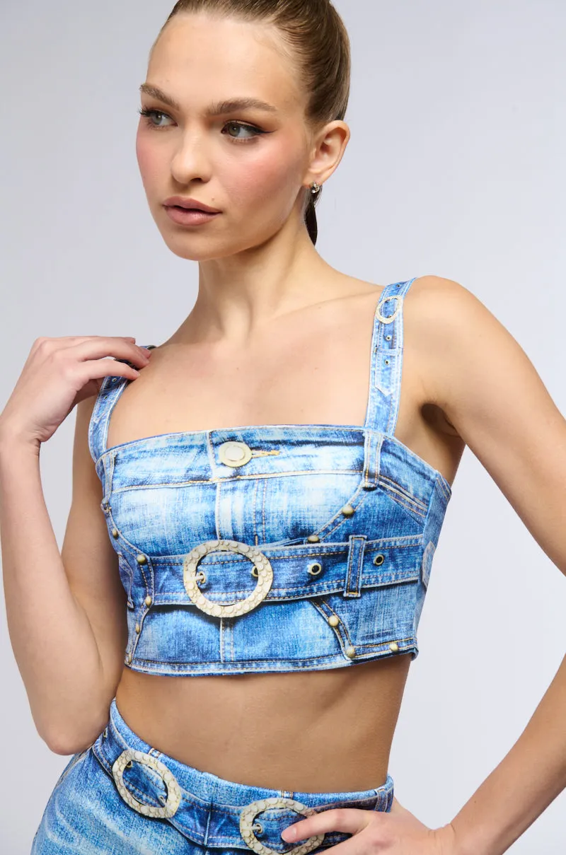 DONT CALL IT A COMEBACK CROPPED BRA AND MIDI SKIRT SET sold by AKIRA product image thumbnail 2