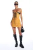 STANDING ON BUSINESS LACE UP MINI DRESS sold by AKIRA