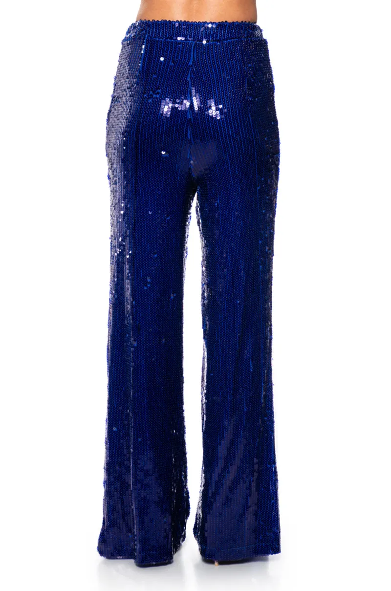 LIFE IS A STAGE SEQUIN WIDE LEG TROUSER sold by AKIRA product image thumbnail 5