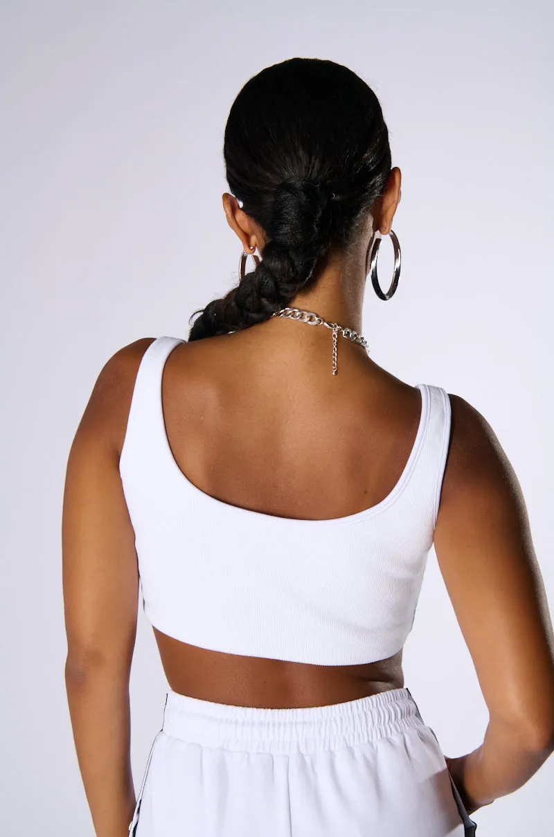 DIDN'T THEY TELL YOU LACE UP BRALETTE TOP sold by AKIRA product image thumbnail 3