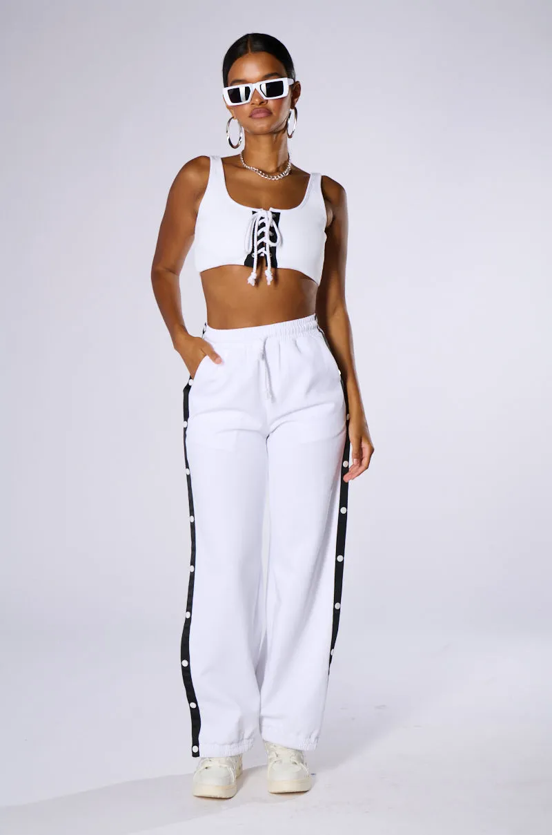 DIDN'T THEY TELL YOU LACE UP BRALETTE TOP sold by AKIRA product image thumbnail 4