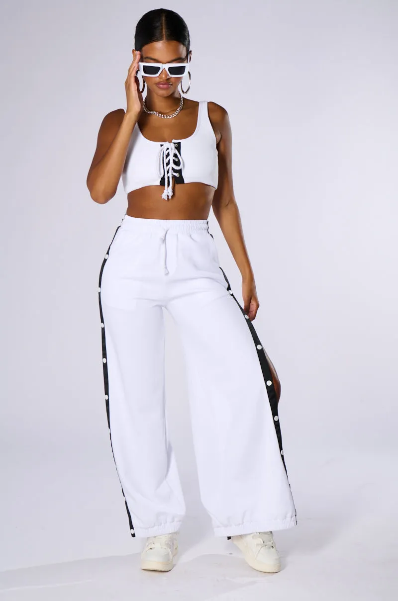 DIDN'T THEY TELL YOU LACE UP BRALETTE TOP sold by AKIRA product image thumbnail 5