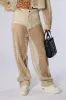 ALL THAT MESH WIDE LEG SNAP PANTS IN BEIGE sold by AKIRA