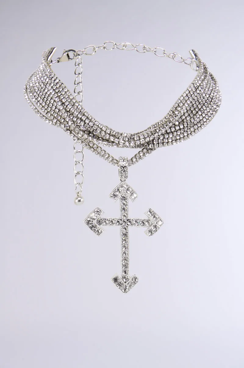 CROSS MY HEART CHOKER sold by AKIRA product image thumbnail 2