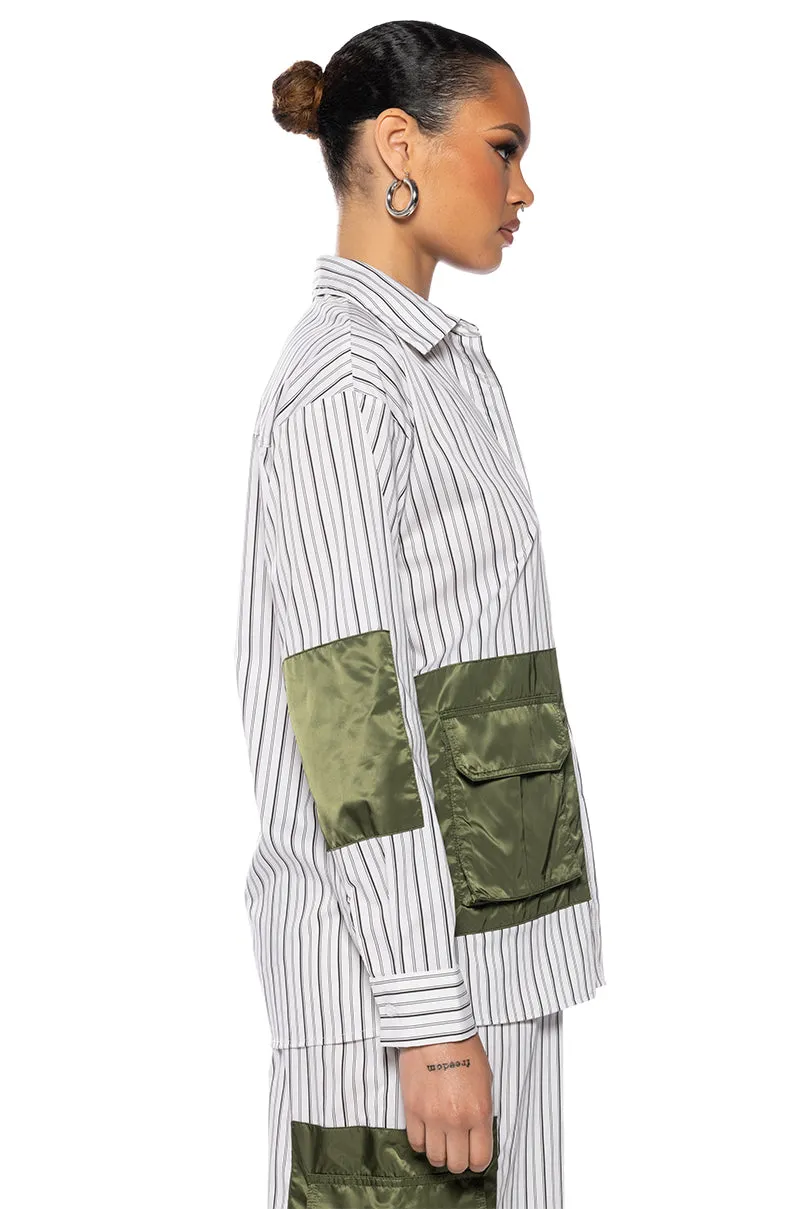 CALLIE BUTTONDOWN TOP sold by AKIRA product image thumbnail 5