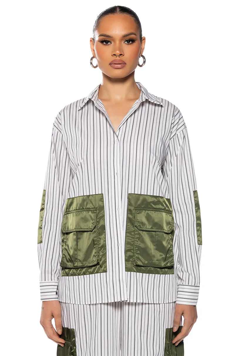 CALLIE BUTTONDOWN TOP sold by AKIRA product image thumbnail 2