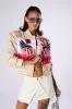 FAST LANE EMBROIDERED BOMBER sold by AKIRA