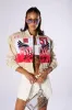 FAST LANE EMBROIDERED BOMBER sold by AKIRA