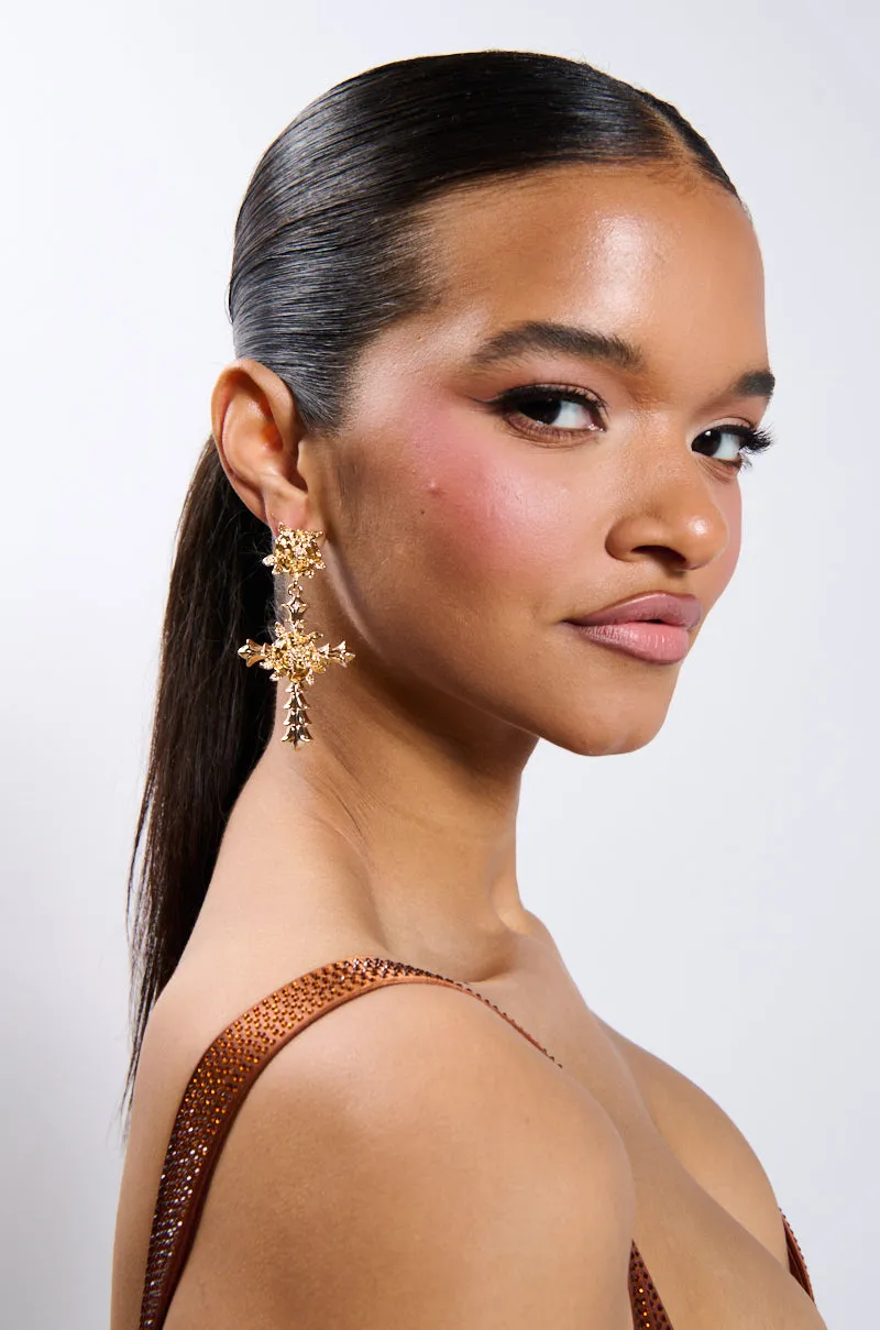 MILAN CROSS EARRING sold by AKIRA product image thumbnail 4