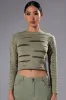 COME AROUND DISTRESSED LONG SLEEVE TOP sold by AKIRA