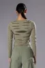 COME AROUND DISTRESSED LONG SLEEVE TOP sold by AKIRA