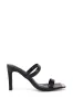 AZALEA WANG JENELLE BLACK METALLIC TOE SANDAL sold by AKIRA