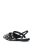 AZALEA WANG TESSIE BLACK SILVER EMBELLISHED FLAT sold by AKIRA
