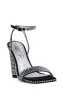 AZALEA WANG COLDEN BLACK EMBELLISHED SANDAL sold by AKIRA