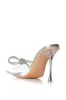 AZALEA WANG ENTRANCING SILVER DIAMOND BOW DETAIL SANDAL sold by AKIRA